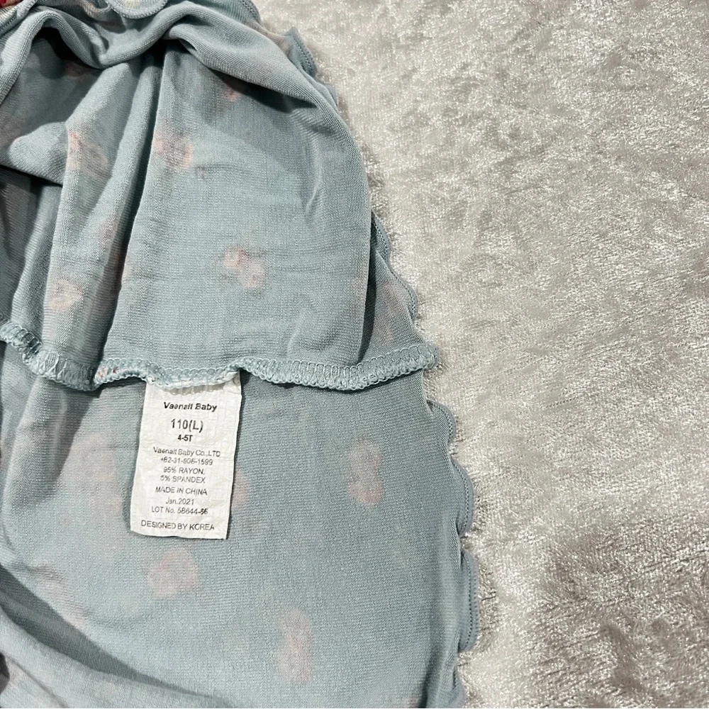 Vaenait Baby Pajama Bundle Lot 6 Pieces Size 110 (L) 4-5 Years Old Girls Soft